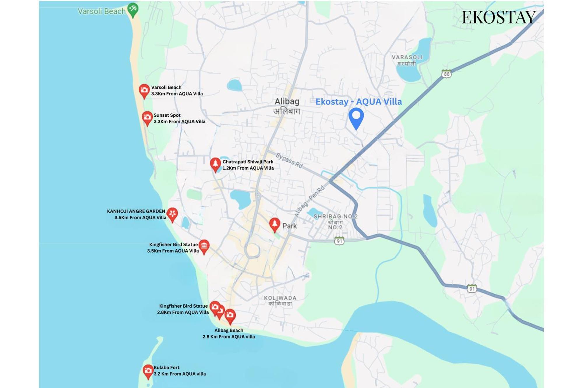 Ekostay - Aqua Villa Alībāg Exteriör bild